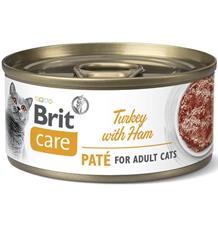 Brit Care Cat konz. Turkey Paté with Ham