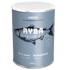 Louie konz. pro psy ryba s kuřecím a rýží 1200 g Louie konz. pro psy ryba s kuřecím a rýží 1200 g
