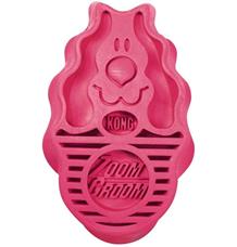 Kartáč gumový ZoomGroom růžový KONG L