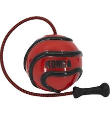 Hračka guma Wavz míč se šňůrkou KONG L Hračka guma Wavz míč se šňůrkou KONG L