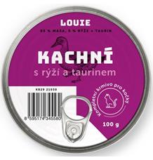 Louie konz. pro kočky kachní s rýží a taurin 200g Louie konz. pro kočky kachní s rýží a taurin 200g