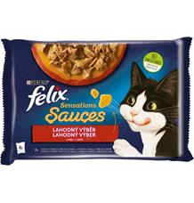 Felix cat kaps.-Sens.Sauce Surpr.Multipack krůta 4 x 85 g Felix cat kaps.-Sens.Sauce Surpr.Multipack krůta 4 x 85 g