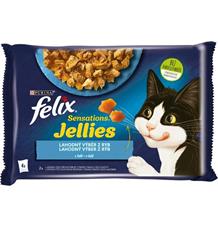 Felix cat kaps.-Sens.Multipack losos,treska v želé 4 x 85 g