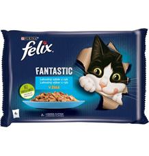 Felix cat kaps.-Fant.Multipack mořské hody v želé 4 x 85g