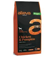 ALLEVA NATURAL Dog Dry Puppy Chicken&Pumpkin Medium