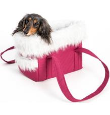 Transp.taška textil Elegance LUX vínová 30cm Transp.taška textil Elegance LUX vínová 30cm