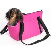 Transp.taška textil Elegance malinová 40cm Transp.taška textil Elegance malinová 40cm