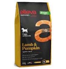 ALLEVA NATURAL Dog Dry Puppy Lamb&Pumpkin All Breeds 