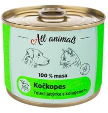 ALL ANIMALS Kočkopes konz. telecí jatýrka s kolagenem