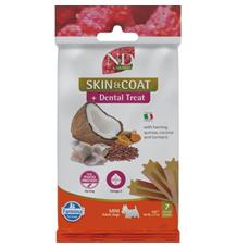 N&D QUINOA Dog Dental Snack Skin & Coat Herring Mini 