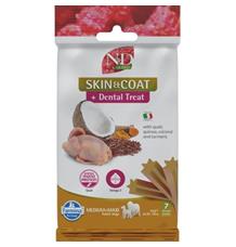 N&D QUINOA Dog Dental Snack Skin & Coat Quail Medium & Maxi 100 g