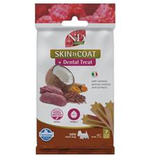 N&D QUINOA Dog Dental Snack Skin & Coat Venison Mini 
