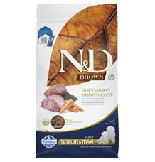 N&D BROWN Dog GF Lamb, Spirulina & Carrot Puppy Medium & Maxi 2,5kg