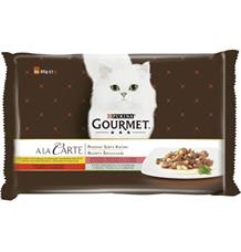 Gourmet A la Carte cat kaps.- Multip.maso,ryba,zelenina 4 x 85 g