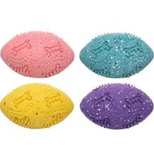 Hračka latex Freckles rugby 8,8cm mix barev Flamingo