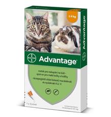 Advantage 40 10% 1x0,4ml pro kočky do 4kg Advantage 40 10% 1x0,4ml pro kočky do 4kg