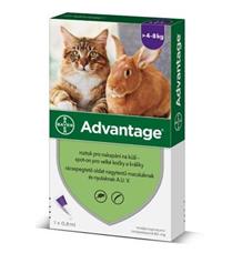 Advantage 80 10% 1x0,8ml pro kočky nad 4kg Advantage 80 10% 1x0,8ml pro kočky nad 4kg