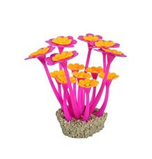 Akvarijní dekorace FLOWERS 2 fialová/oranžová Zolux 1ks