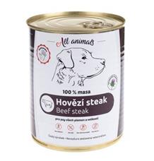 All Animals DOG hovězí steak