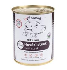 All Animals DOG hovězí steak 800g All Animals DOG hovězí steak 800g