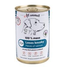 All Animals DOG losos kousky 400g All Animals DOG losos kousky 400g