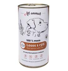 All Animals DOG losos mletý s rýží 800g All Animals DOG losos mletý s rýží 800g