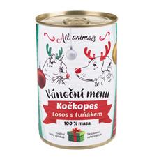 All Animals kočkopes Vánoční menu losos s tuňákem 400 g
