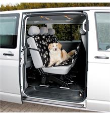 Autopotah nylon/flíz, černý s béžovými packami 1,40 x 1,45 m 1 ks Autopotah nylon/flíz, černý s béžovými packami 1,40 x 1,45 m 1 ks