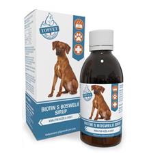 Biotin s boswelií sirup pro psy TOPVET 200ml Biotin s boswelií sirup pro psy TOPVET 200ml