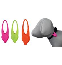 Blikací svítítko na obojek pro psy silikonové,barevné 8cm Blikací svítítko na obojek pro psy silikonové,barevné 8cm