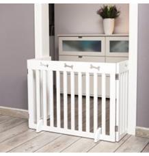 Branka pro psy 3 díly 82-124 x 61 cm bílá 1 ks Branka pro psy 3 díly 82-124 x 61 cm bílá 1 ks