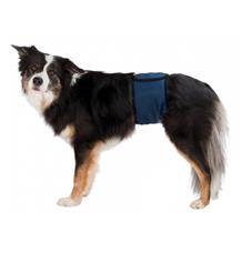 Břišní pás na podložky pro psa samce tmavě modrý L 55-65 cm Břišní pás na podložky pro psa samce tmavě modrý L 55-65 cm