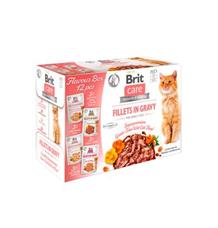 Brit Care Cat Fillets in Gravy Flavour box 4*3psc