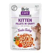 Brit Care Cat Fillets in Gravy Kitten Tender Turkey