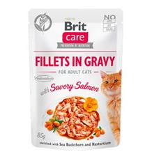 Brit Care Cat Fillets in Gravy Savory Salmon 85 g Brit Care Cat Fillets in Gravy Savory Salmon 85 g