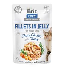 Brit Care Cat Fillets in Jelly Chicken&Cheese