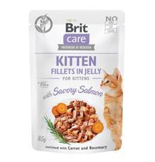 Brit Care Cat Fillets in Jelly Kitten with Salmon 85 g Brit Care Cat Fillets in Jelly Kitten with Salmon 85 g