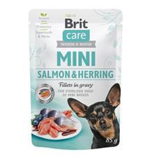 Brit Care Dog Mini Salmon&Herring steril fillets 85 g Brit Care Dog Mini Salmon&Herring steril fillets 85 g