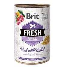 Brit Dog Fresh konz Veal with Millet 400 g Brit Dog Fresh konz Veal with Millet 400 g