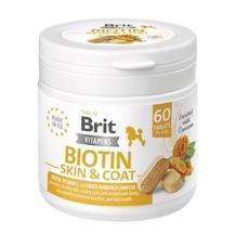 Brit Dog Vitamins Biotin Skin&Coat 120g (60tbl) 1 bal. Brit Dog Vitamins Biotin Skin&Coat 120g (60tbl) 1 bal.
