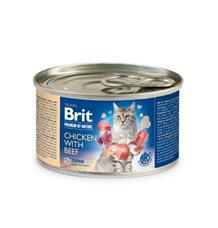 Brit Premium Cat by Nature konz Chicken&Beef 200g