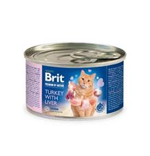 Brit Premium Cat by Nature konz Turkey&Liver 200g