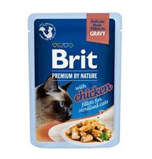 Brit Premium Cat D Fillets Gravy Chick Sterilised 85 g Brit Premium Cat D Fillets Gravy Chick Sterilised 85 g