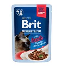 Brit Premium Cat D Fillets Gravy Lamb Sterilised 85 g Brit Premium Cat D Fillets Gravy Lamb Sterilised 85 g