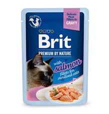 Brit Premium Cat D Fillets Gravy Salmon Sterilised 85 g Brit Premium Cat D Fillets Gravy Salmon Sterilised 85 g