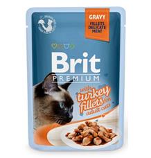 Brit Premium Cat D Fillets in Gravy With Turkey 85 g - 1 ks Brit Premium Cat D Fillets in Gravy With Turkey 85 g - 1 ks