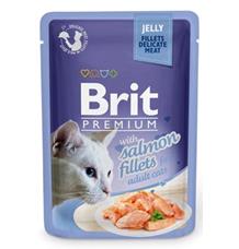 Brit Premium Cat D Fillets in Jelly with Salmon