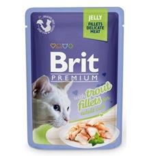 Brit Premium Cat D Fillets in Jelly with Trout