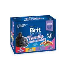 Brit Premium Cat kapsa Family Plate 1200 g (12x100 g) Brit Premium Cat kapsa Family Plate 1200 g (12x100 g)