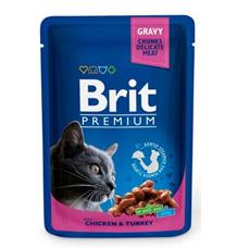 Brit Premium Cat kapsa with Chicken & Turkey